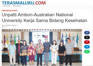 Unpatti Ambon-Australian National University Kerja Sama Bidang Kesehatan